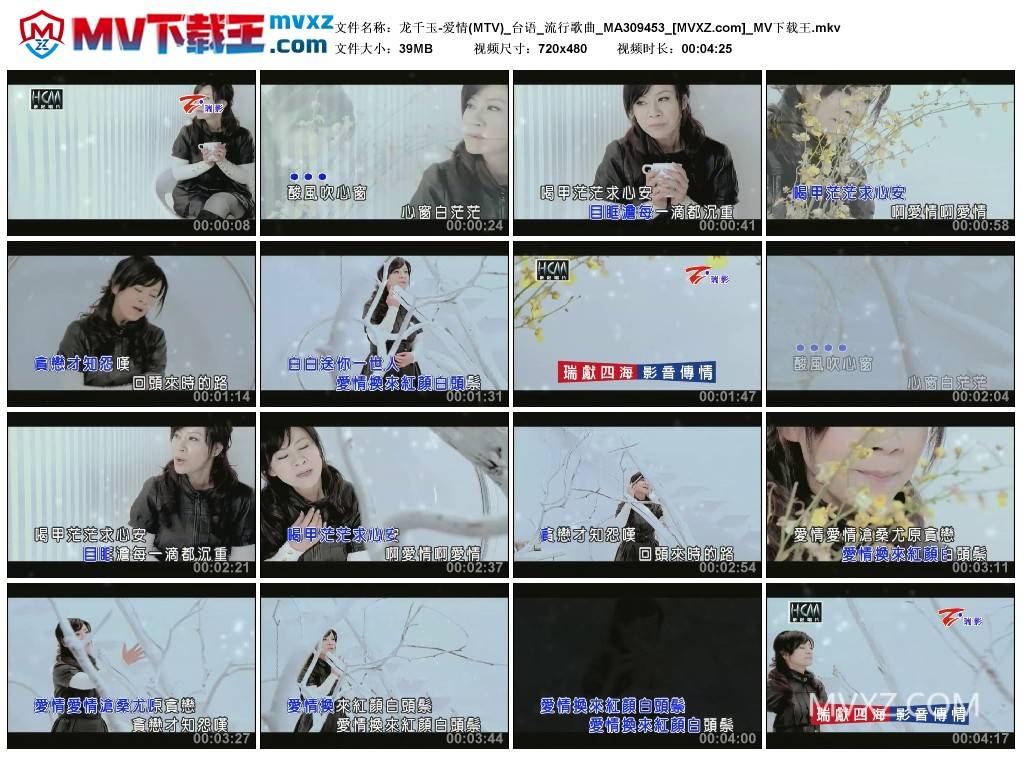 龙千玉-爱情(MTV)_台语_流行歌曲_MA309453